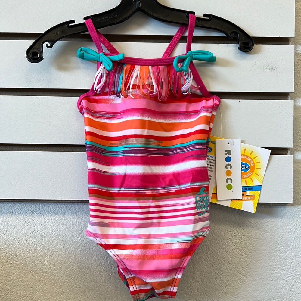 NWT ROCOCO One Piece Swim Wear Girl Pink